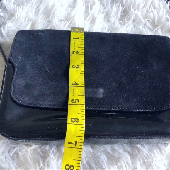 Bally black patent leather suede shoulder bag! - Picture 5 of 8